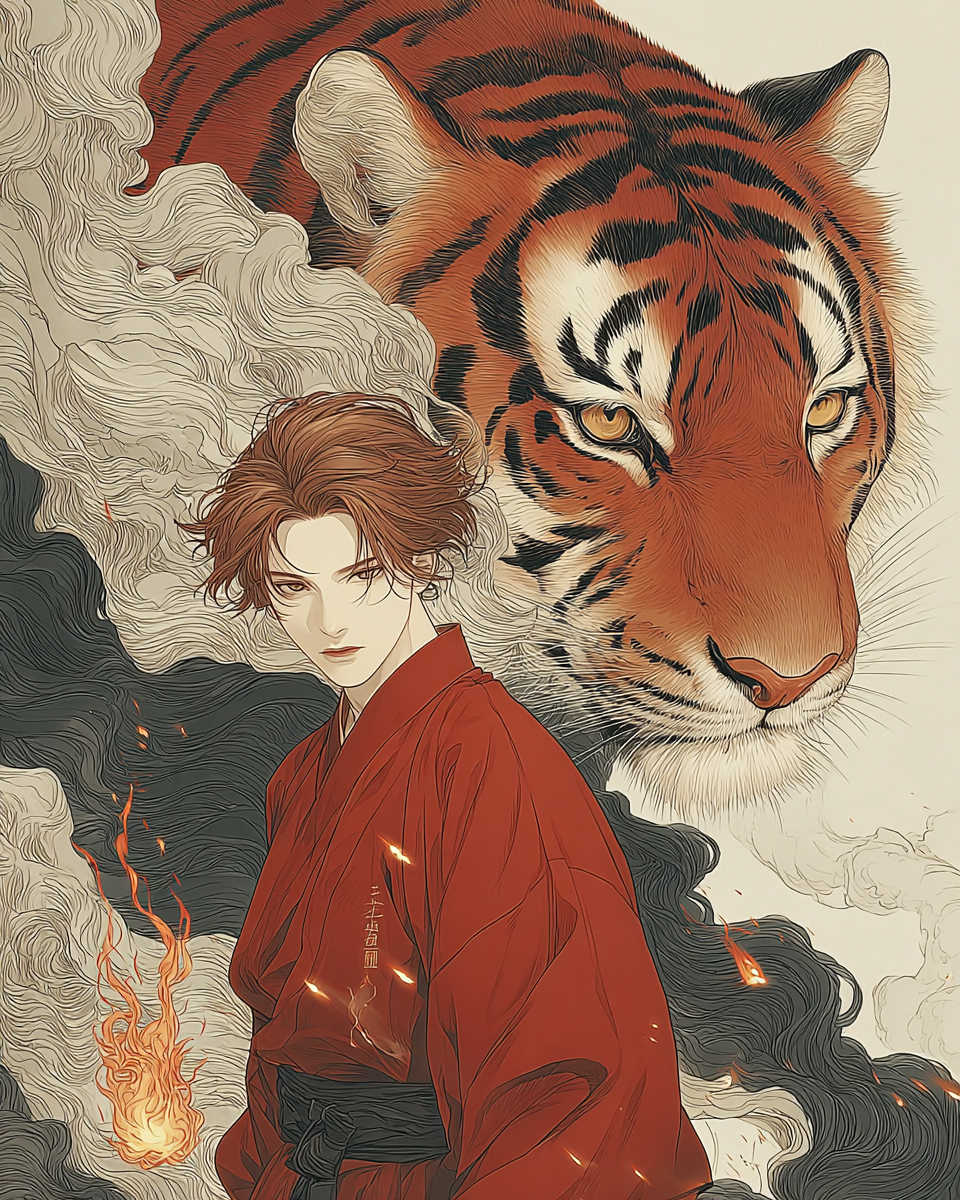 화로의 호랑이 캐릭터