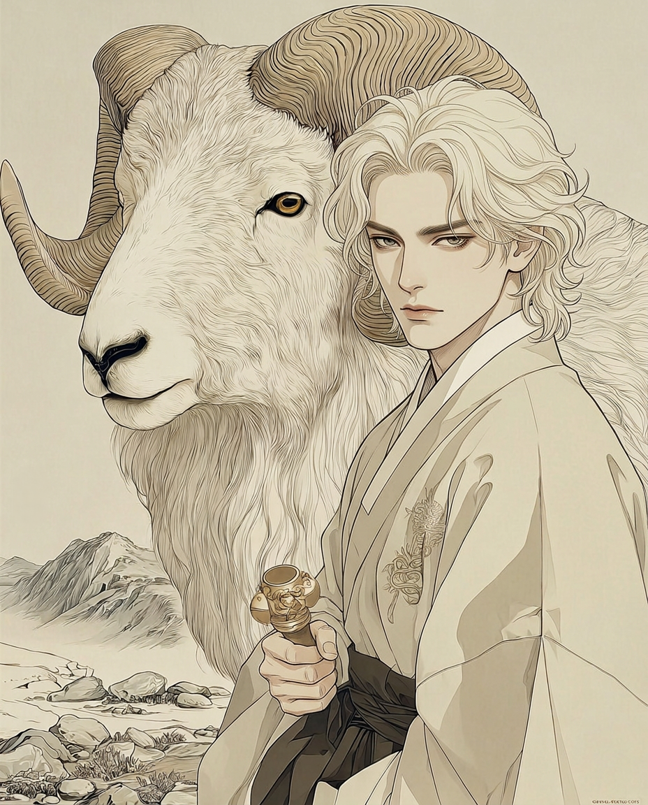 돌 위의 은양 캐릭터