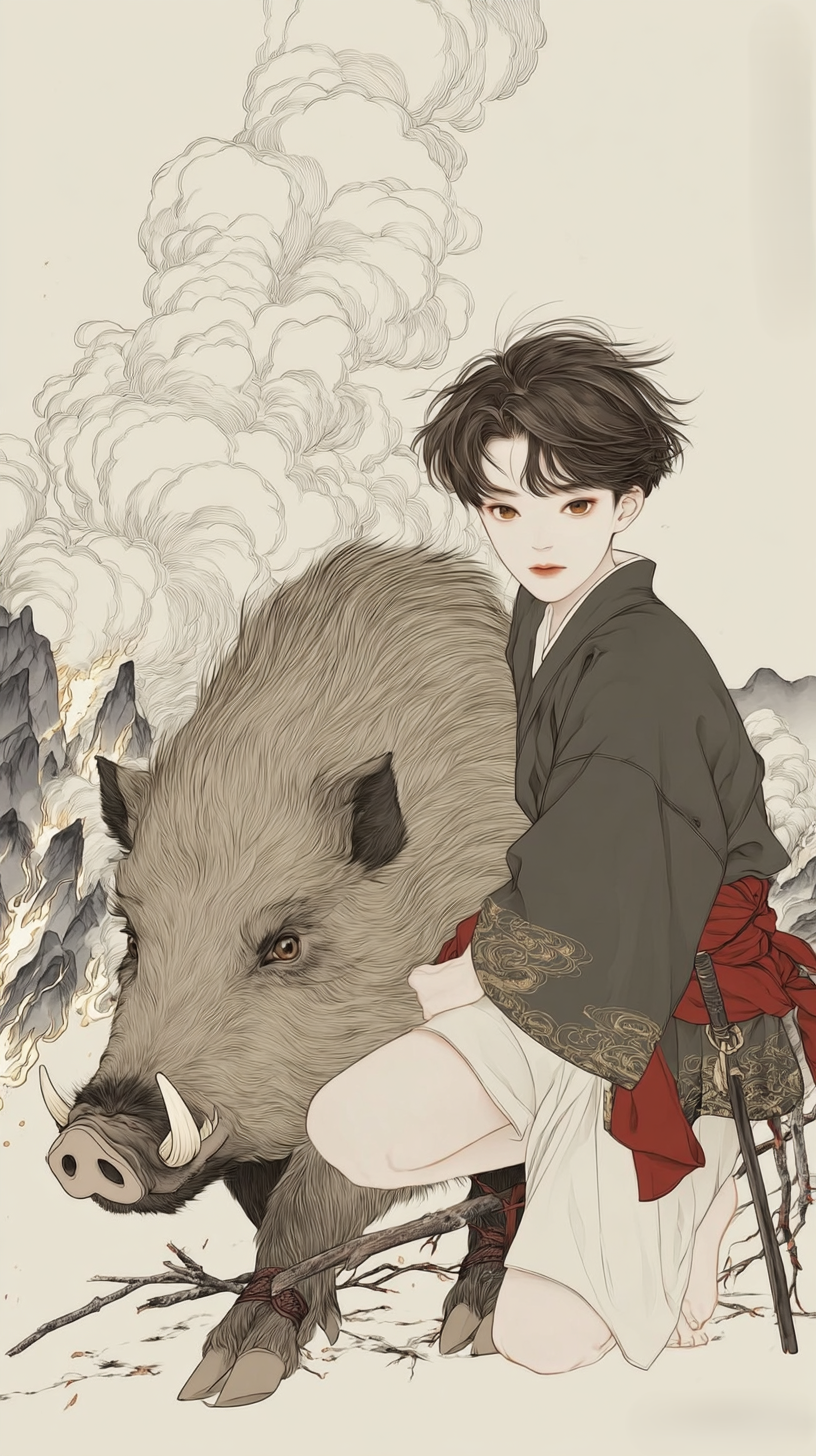 산불의 영돈 캐릭터