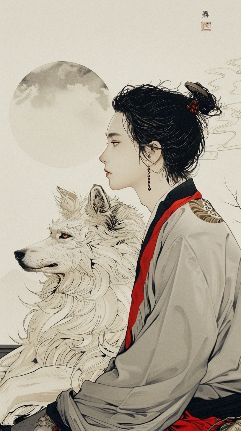 지붕 위의 수견 캐릭터