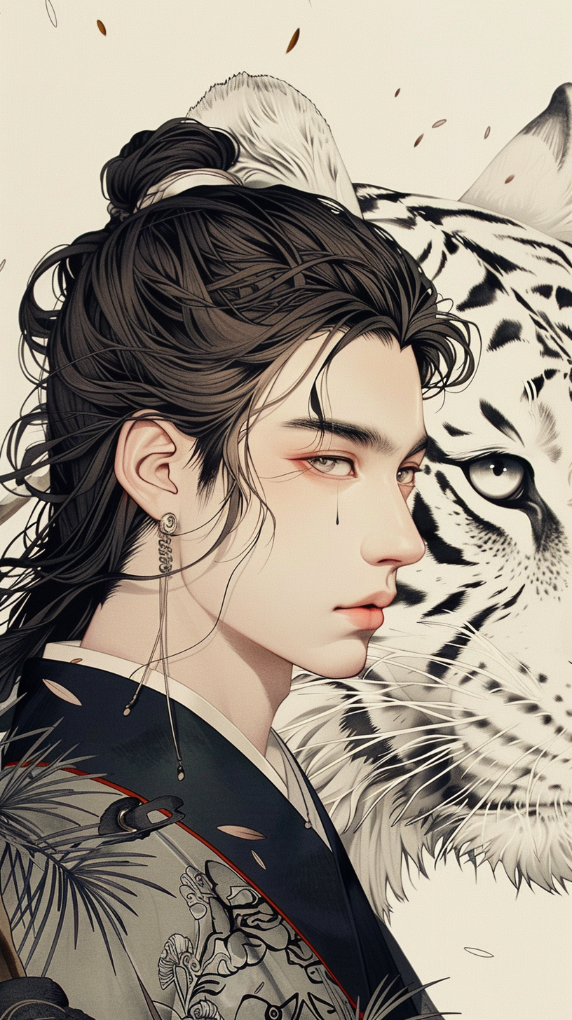 송림의 흑호 캐릭터