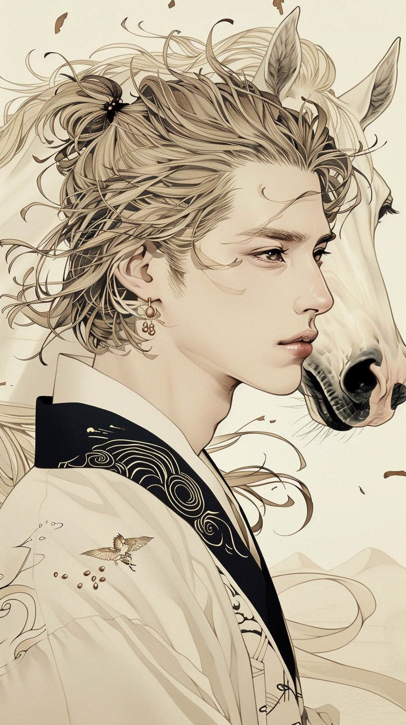 모래 속 금마 캐릭터