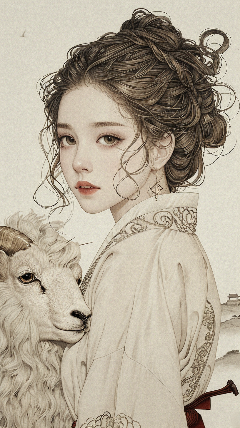 돌 위의 은양 캐릭터