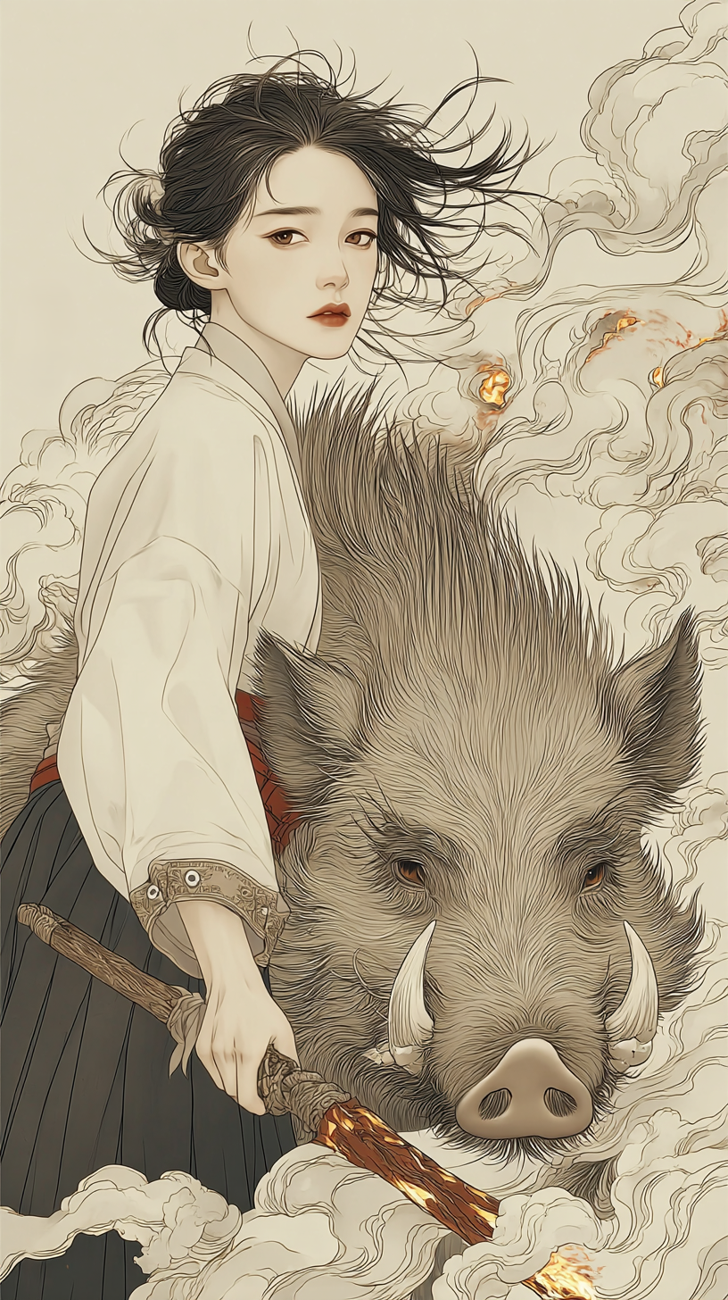 산불의 영돈 캐릭터