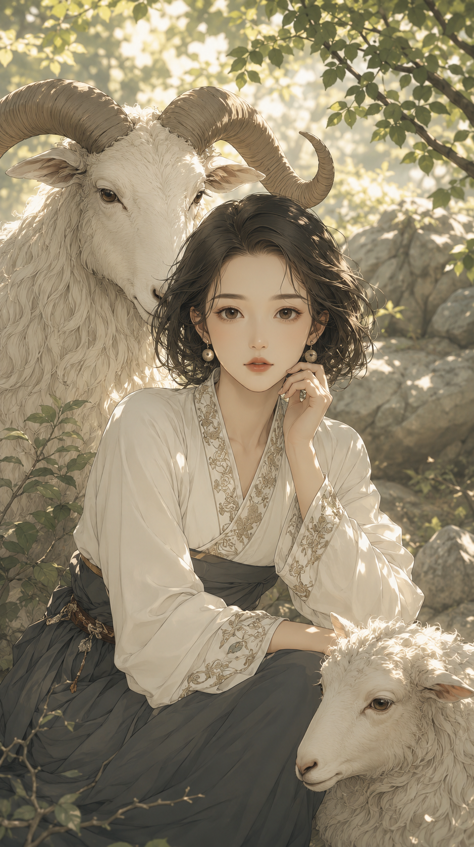 柳枝の墨羊 캐릭터