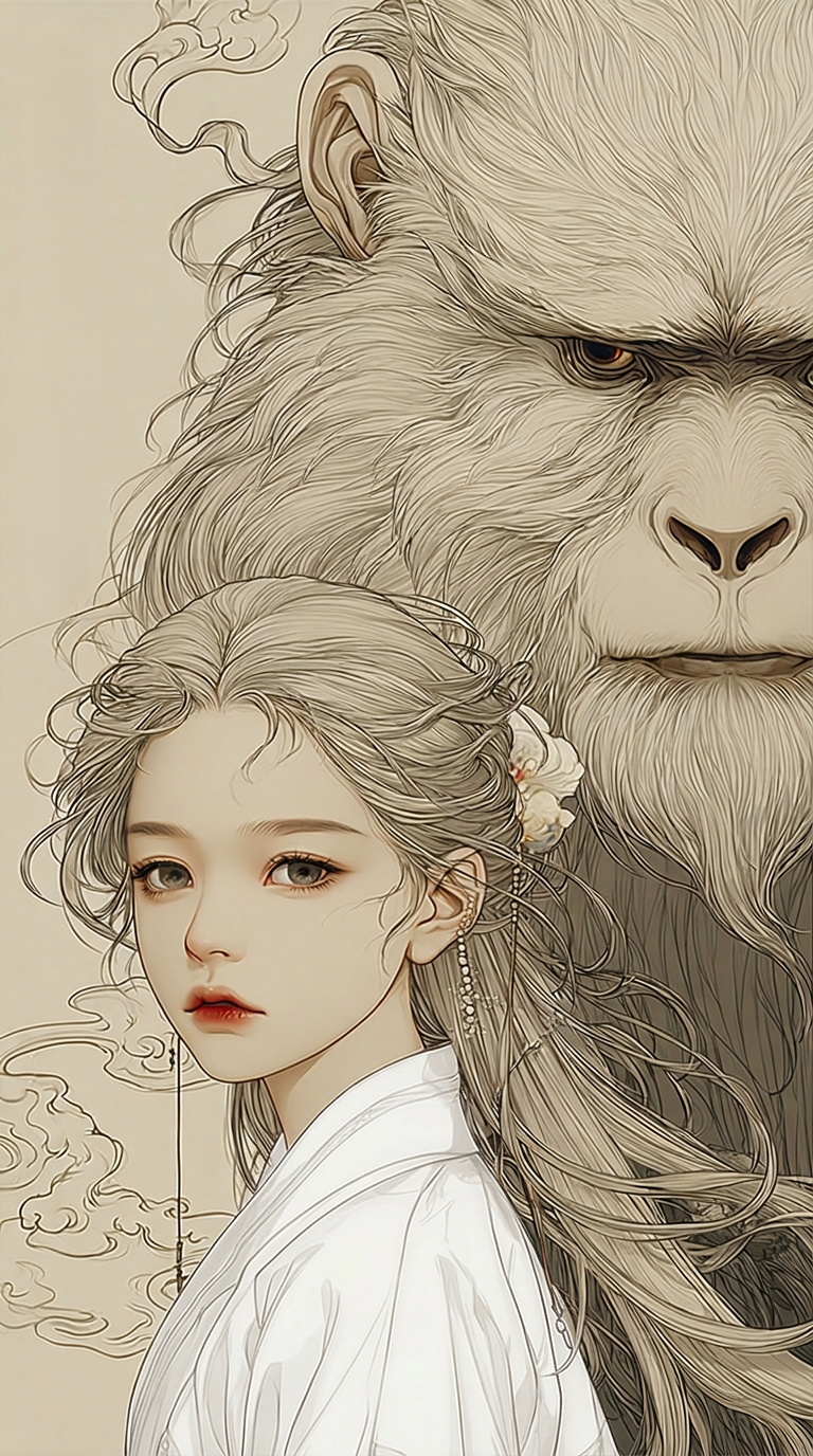 하늘 샘의 백원 캐릭터