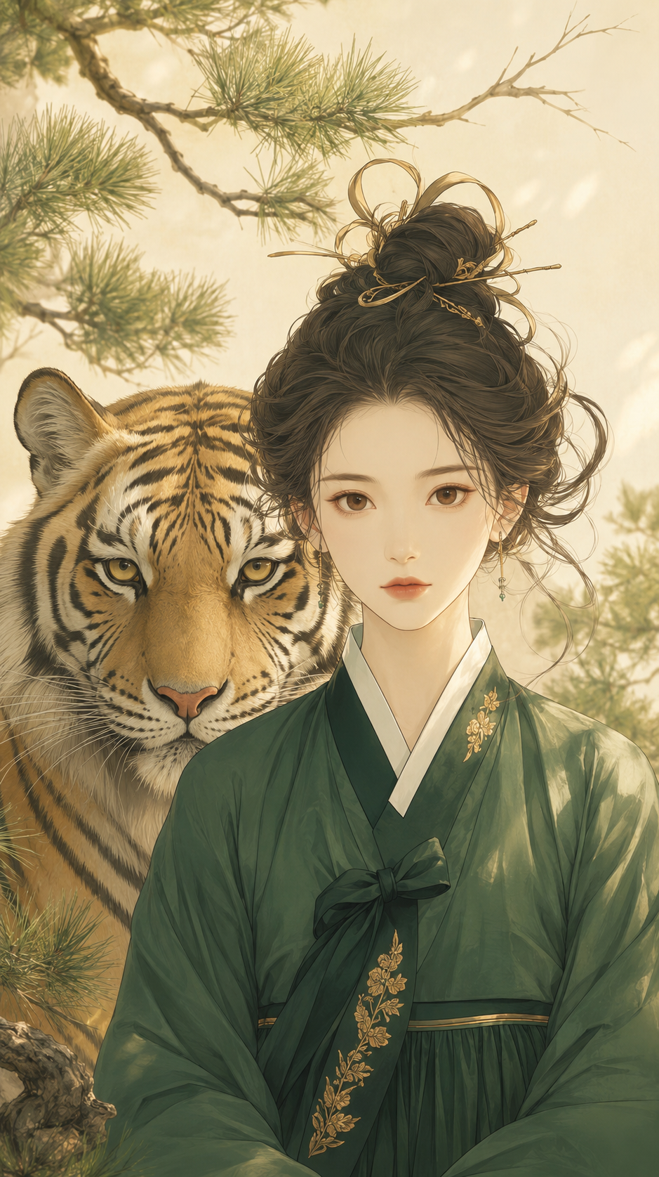 松林の黒虎 캐릭터