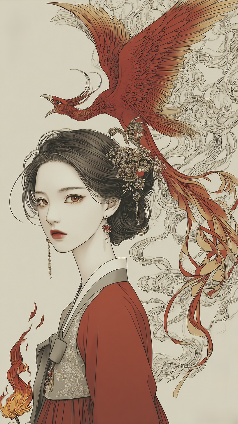 산불의 적봉 캐릭터