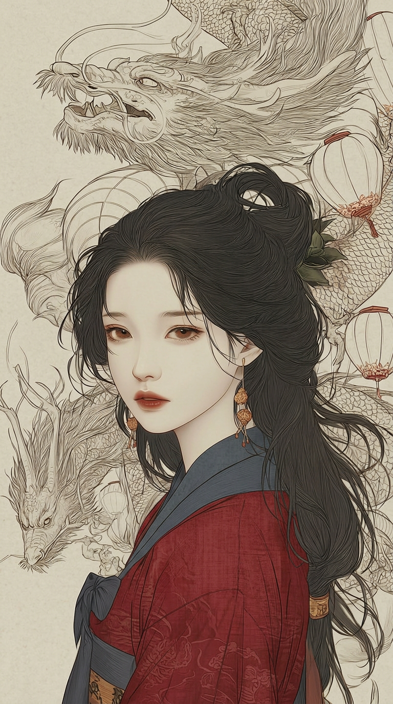 등불 속 창룡 캐릭터