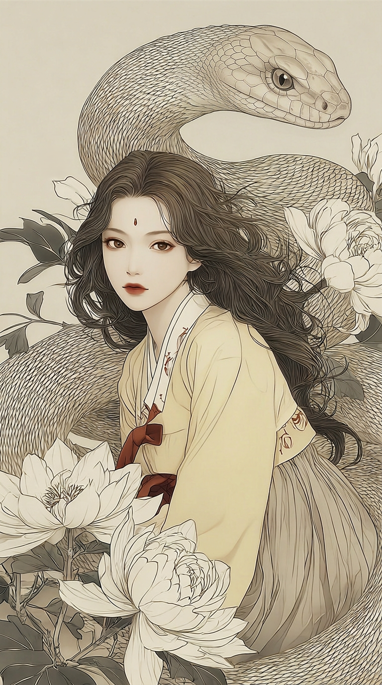 모래 속 주사 캐릭터