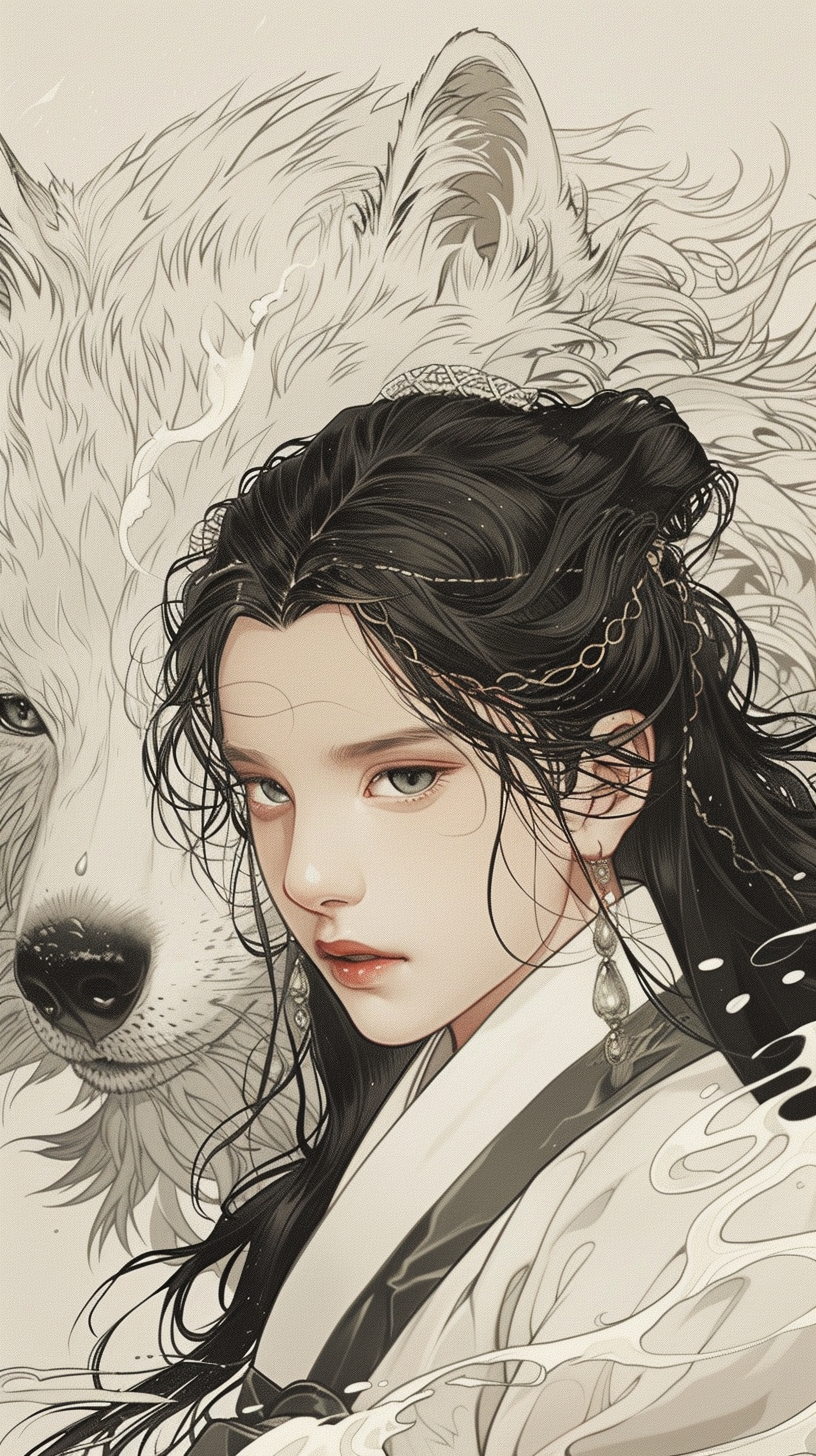 대해의 흑견 캐릭터